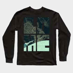 Lome, Togo City Map Typography - Summer Long Sleeve T-Shirt